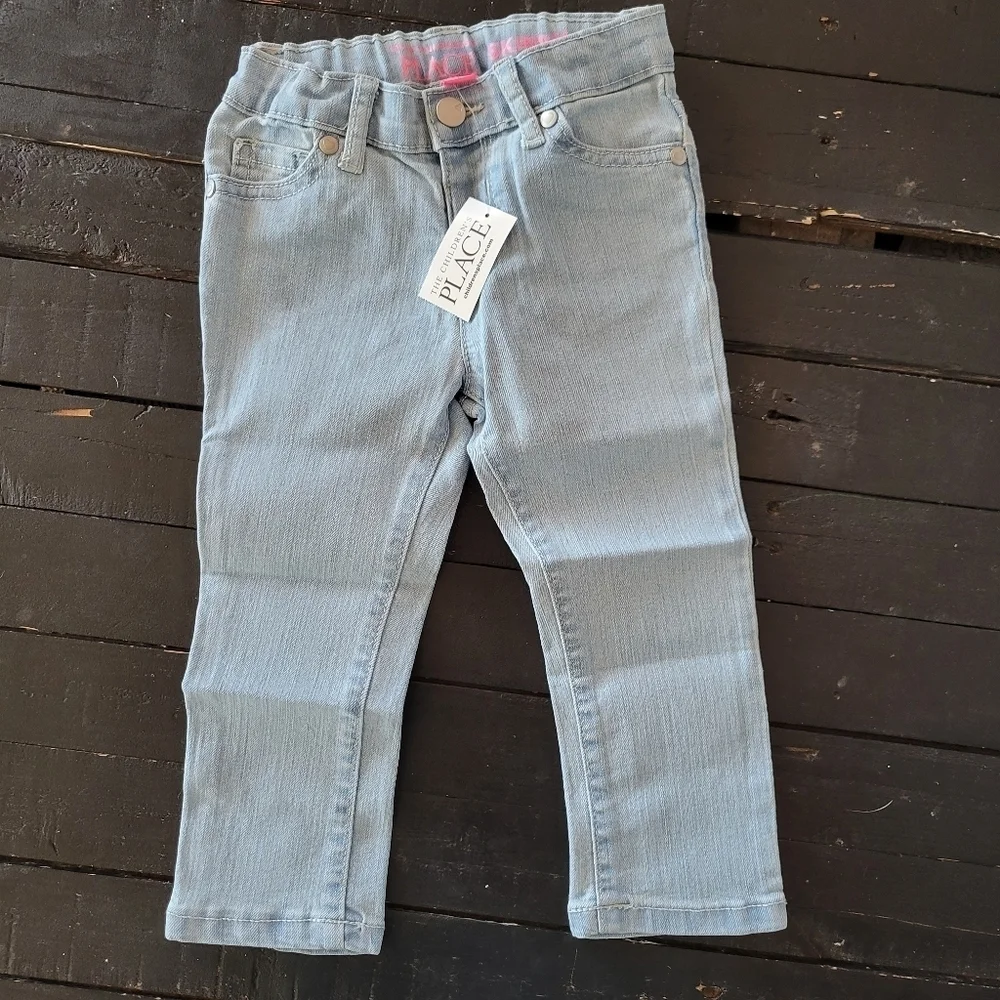 The Children's Place NWT Light Wash Skinny Jeans Denim Toddler Girl 2T